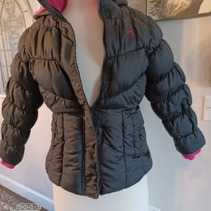 Girls Sz 14 L Vertical 9 Hooded Puffer Jacket....